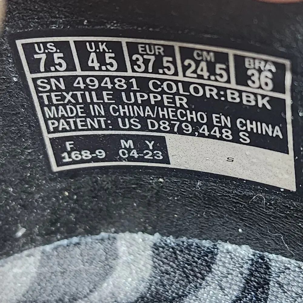 Skechers Women's Seager Stat Slip On Sneaker Shoes Black #49481 Sz‎ 7.5
